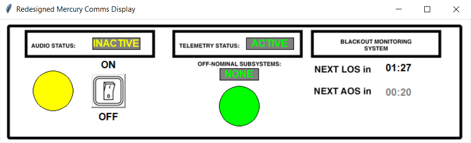 A redesigned Mercury display.